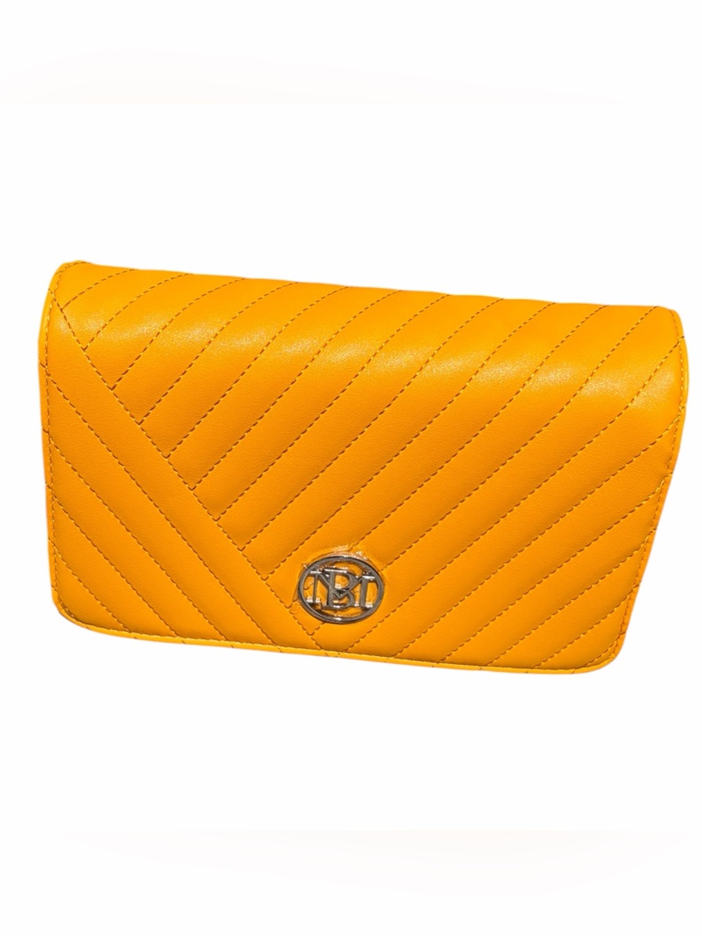 Studio Badgley Mischka Chevron Quilted Crossbody Bag Vegan Leather